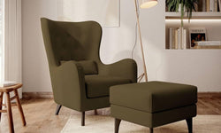 Hocker Casara velvet