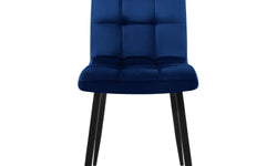 Set van 4 eetkamerstoelen Quinn velvet