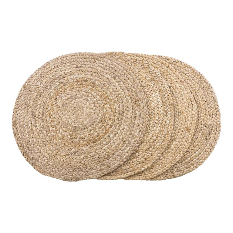 Set van 4 placemats Bombay jute