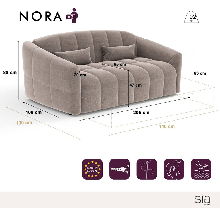 sia-home-3-zitsslaapbank-noravelvetmet dunlopillo matras-zwart-velvet-(100% polyester)-banken-meubels7