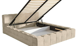 Tilly bedframe velvet met opbergvak 160 x 220 cm