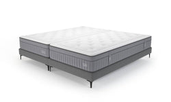 sia-home-set-van2matrassen onesleep en 2 bedframes celeste-wit-geweven-stof-bedden- matrassen-meubels1