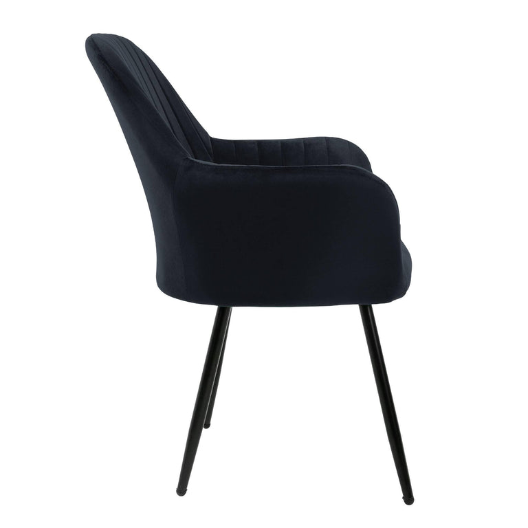 Set van 4 eetkamerstoelen Layla velvet