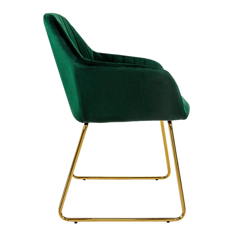 Set van 8 eetkamerstoelen Mili velvet