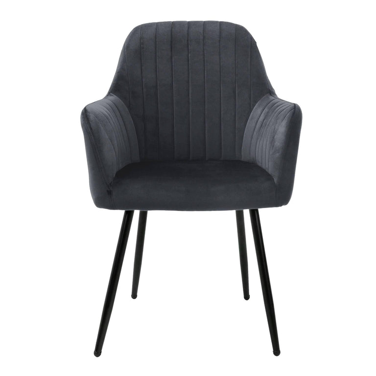 Set van 4 eetkamerstoelen Layla velvet