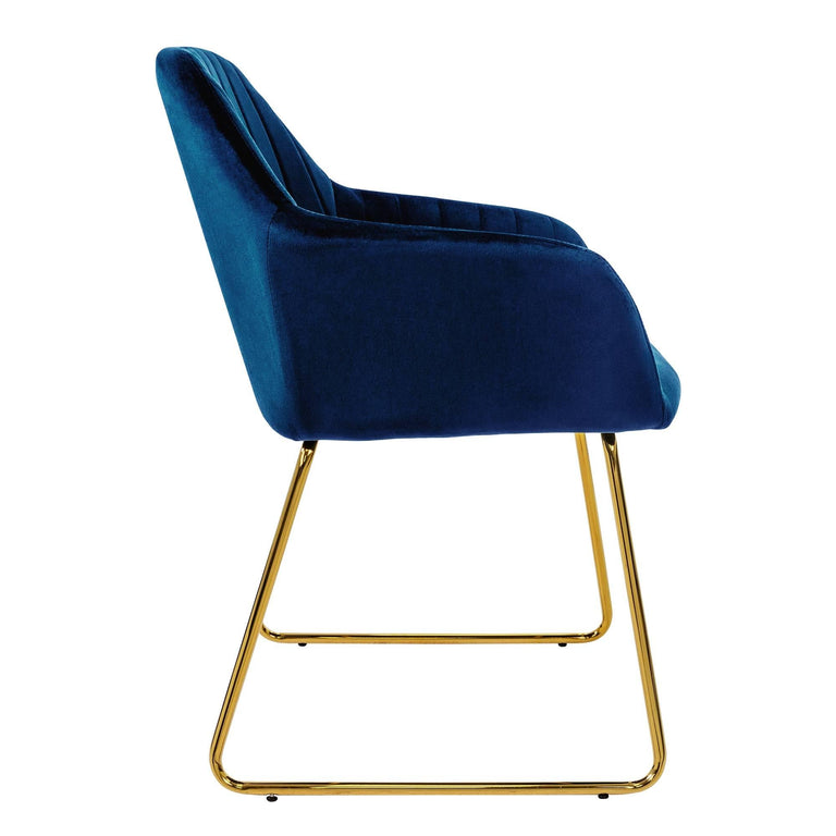 Set van 8 eetkamerstoelen Mili velvet