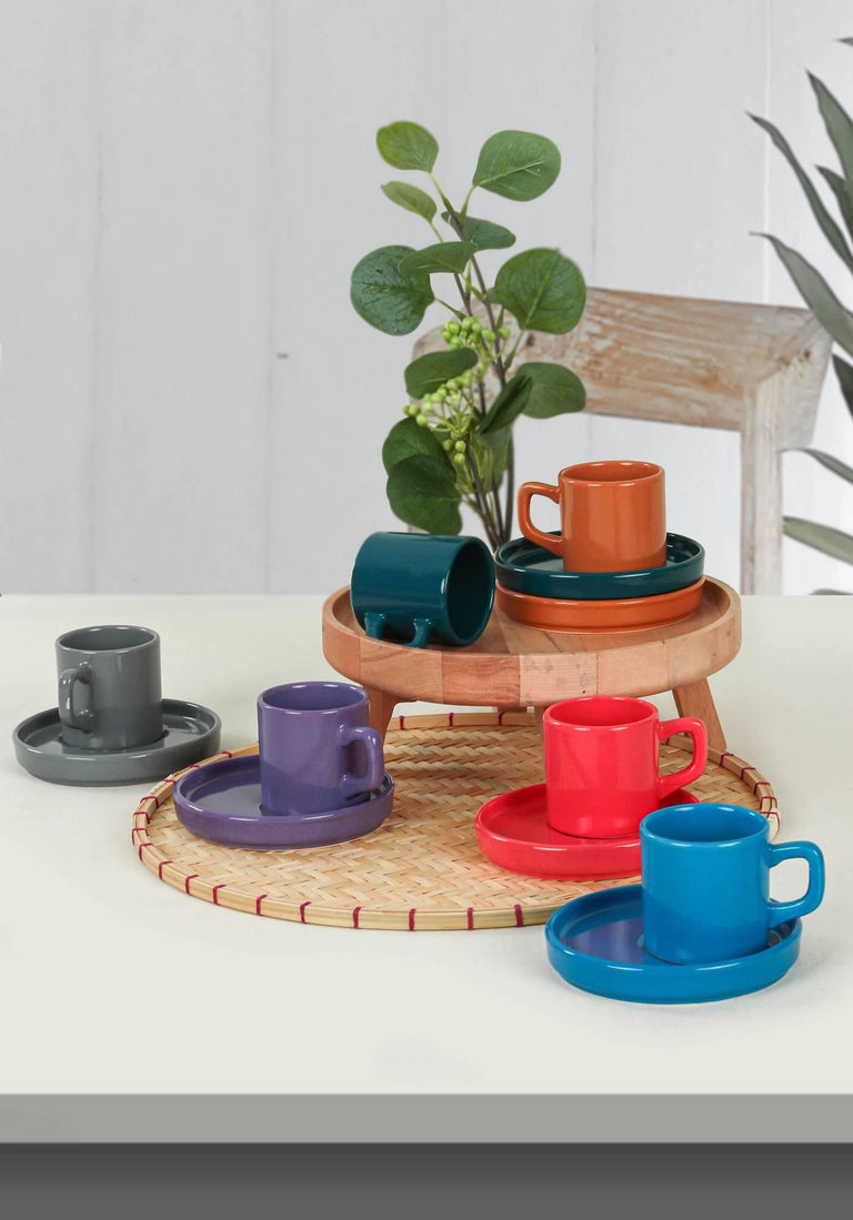 hermia-set van 12 theekopjes ollie keramiek-multicolour--keramiek-servies-koken & tafelen8