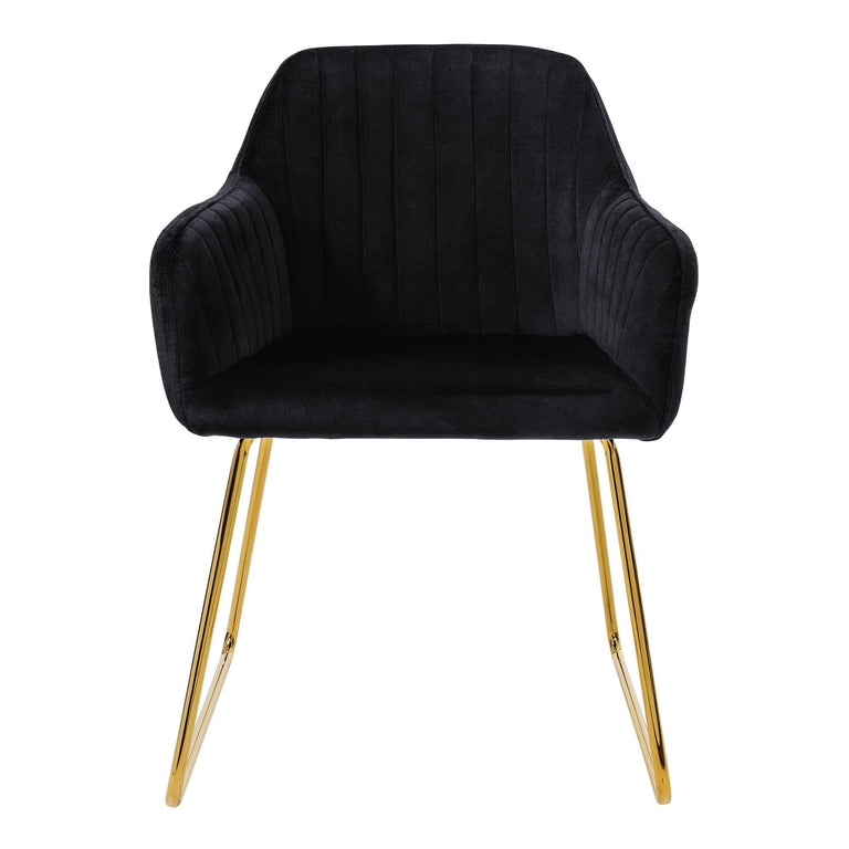 Set van 2 eetkamerstoelen Mili velvet