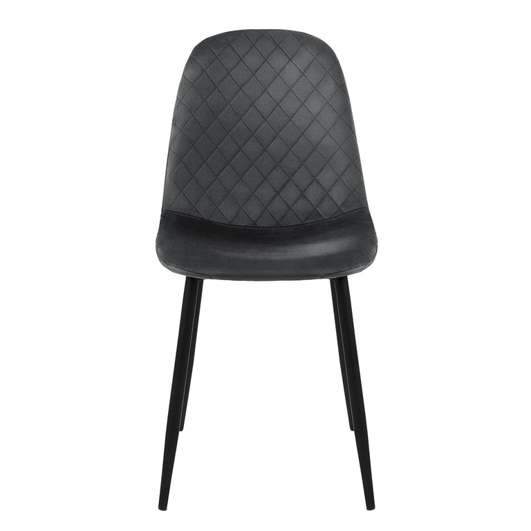 Set van 8 eetkamerstoelen Wisk velvet