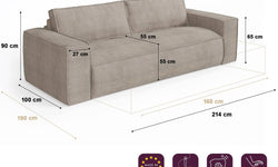 sia-home-4-zitsslaapbank-joanribstofmet dunlopillo matras-zwart-xl-ribfluweel (100% polyester)-banken-meubels7