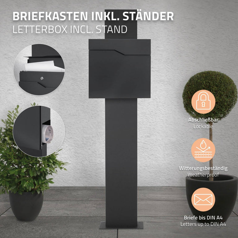 ml-design-brievenbus-pipmetstandaard-zwart-roestvrij-staal-tuinaccessoires-tuin- balkon2