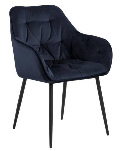 naduvi-collection-eetkamerstoel-harvey velvet-blauw-velvet-stoelen-& fauteuils-meubels1