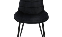 Set van 4 eetkamerstoelen Bea velvet