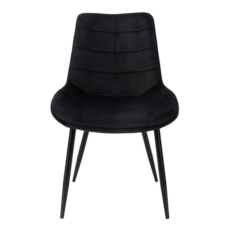 Set van 4 eetkamerstoelen Bea velvet