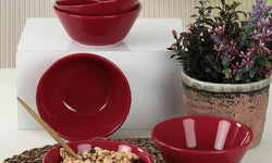 hermia-set van 6 kommen terry keramiek-rood--keramiek-servies-koken & tafelen4