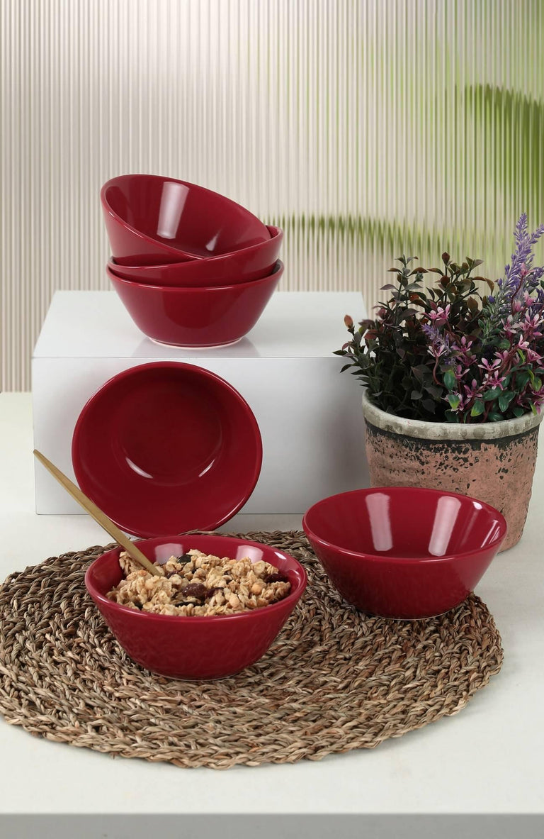 hermia-set van 6 kommen terry keramiek-rood--keramiek-servies-koken & tafelen4