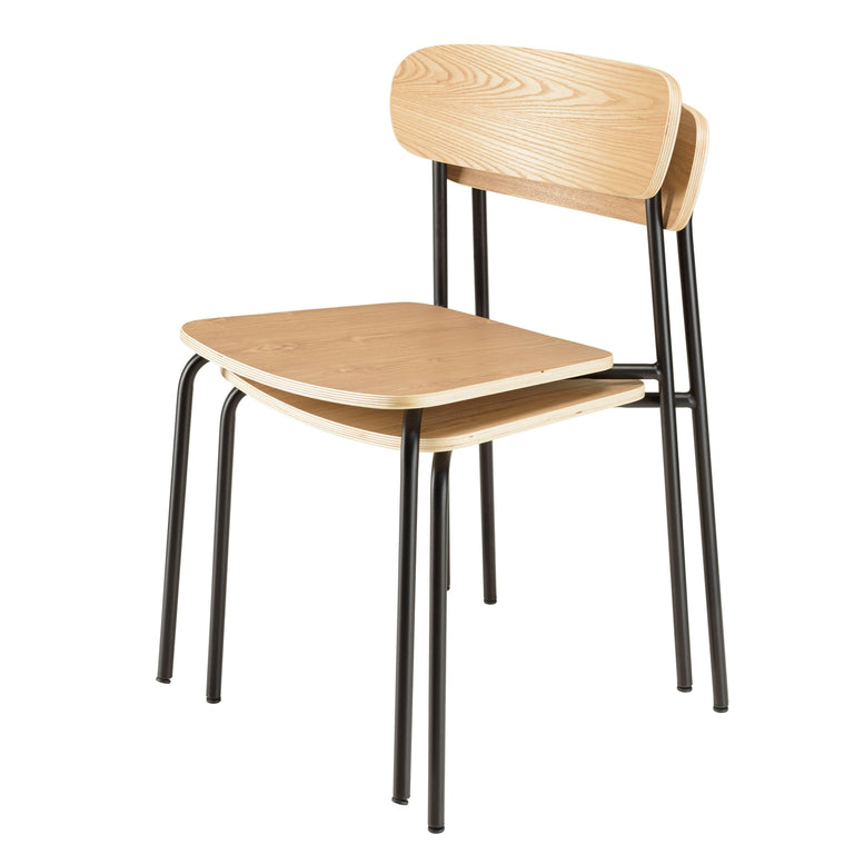 Set van 2 eetkamerstoelen Tom