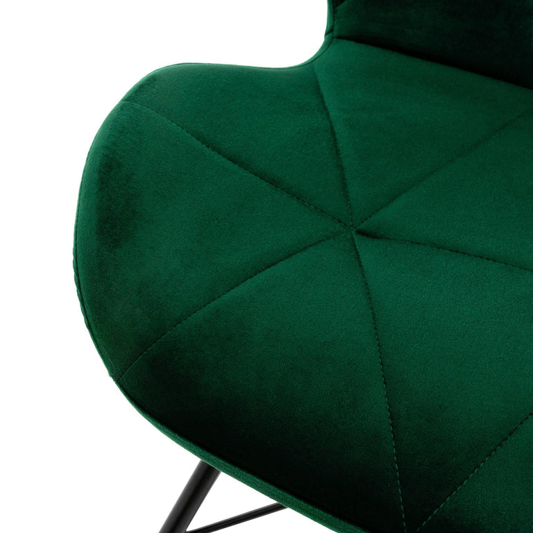 Set van 8 eetkamerstoelen Dane velvet