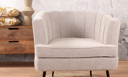 Fauteuil Norah bouclé