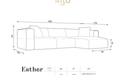 milo casa-hoekbank esther rechts velvet-grijs--velvet-banken-meubels_7998855