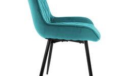 Set van 2 eetkamerstoelen Mana velvet