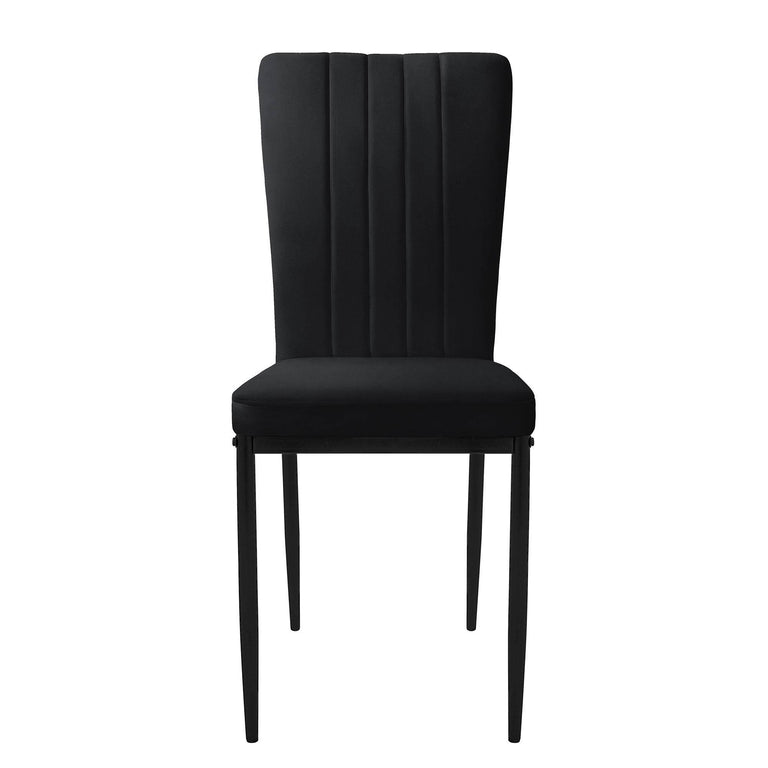 Set van 4 eetkamerstoelen Garcia velvet