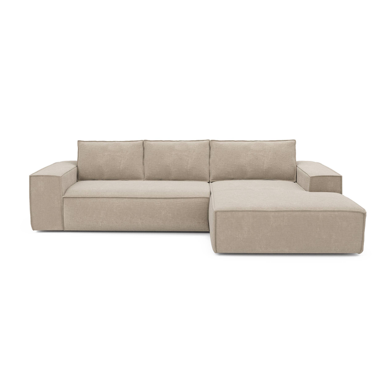 sia-home-hoekslaapbank-joanrechtsvelvet met dunlopillo matras-beige-geweven-fluweel (100% polyester)-banken-meubels1