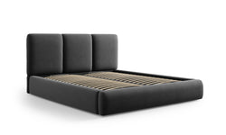 Bedframe Nicolas velvet met opbergruimte en hoofdbord 140 x 200 cm