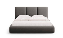 Bedframe Nicolas velvet met opbergruimte en hoofdbord 160 x 200 cm