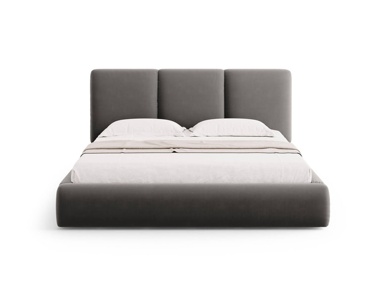 Bedframe Nicolas velvet met opbergruimte en hoofdbord 160 x 200 cm