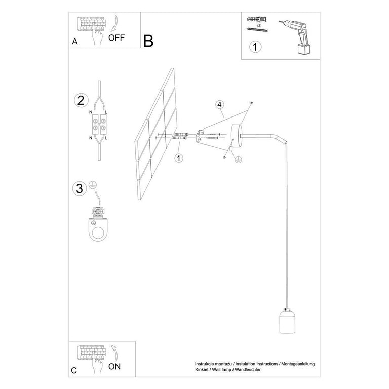 Wandlamp Neso