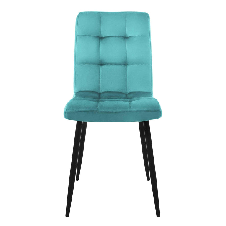 Set van 8 eetkamerstoelen Quinn velvet