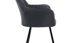 Set van 4 eetkamerstoelen Layla velvet