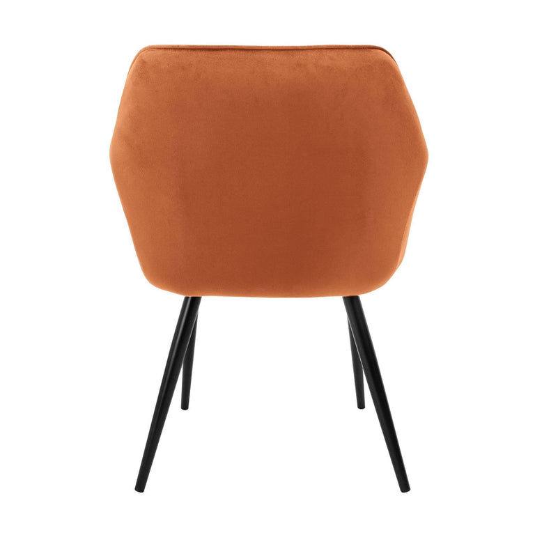 Set van 2 eetkamerstoelen Garth velvet