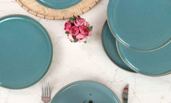 hermia-set van 6 dessertborden armin keramiek-turquoise--keramiek-servies-koken & tafelen4