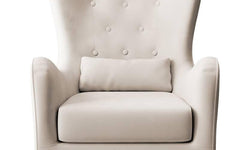 Fauteuil met hocker Casara velvet