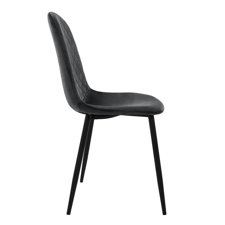 Set van 8 eetkamerstoelen Wisk velvet