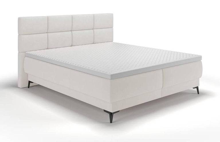 Boxspring Reyuno velvet met opbergruimte 140 x 200 cm