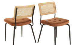 Set van 2 eetkamerstoelen Agathe