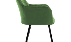 Set van 2 eetkamerstoelen Zel velvet