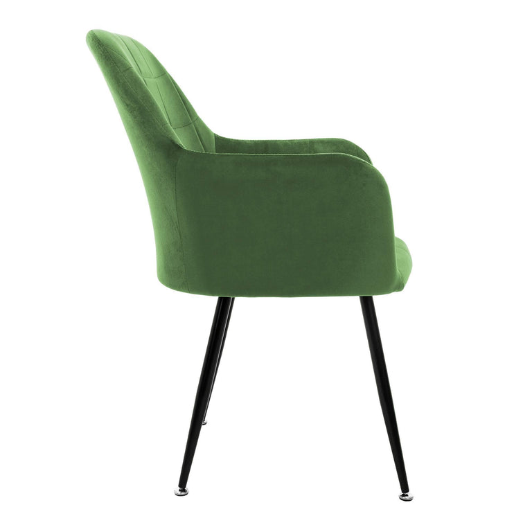 Set van 4 eetkamerstoelen Zel velvet