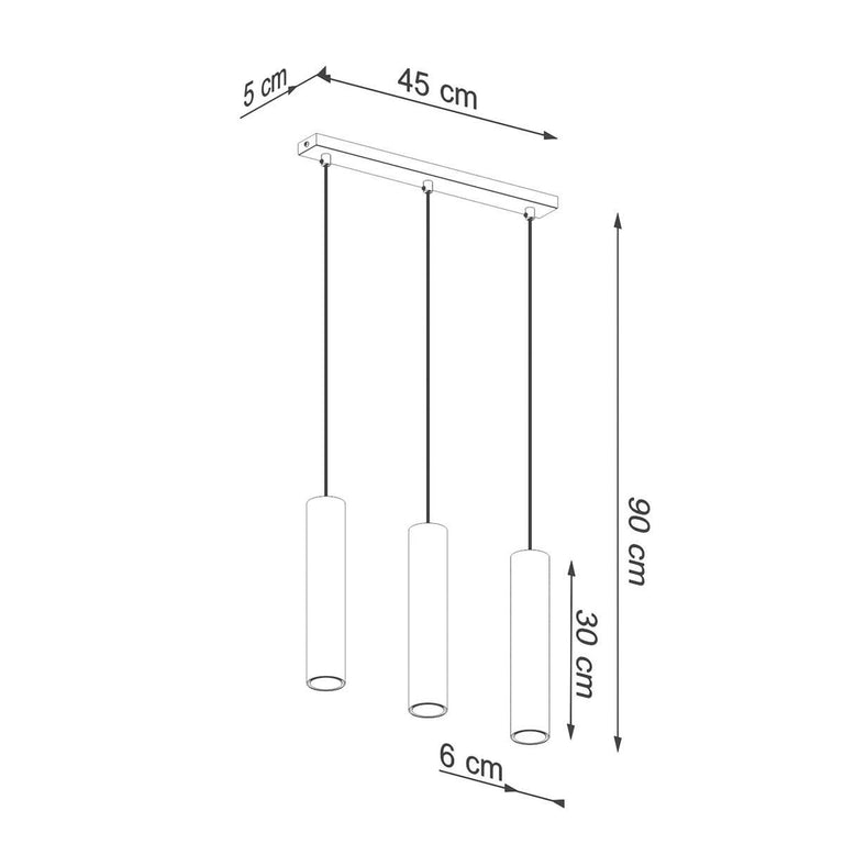 Hanglamp Lagos 3-lichts