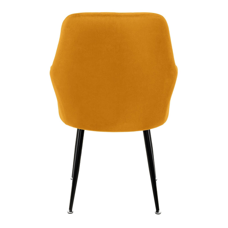 Set van 2 eetkamerstoelen Zel velvet