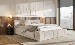 Tilly bedframe velvet met opbergvak 200 x 220 cm