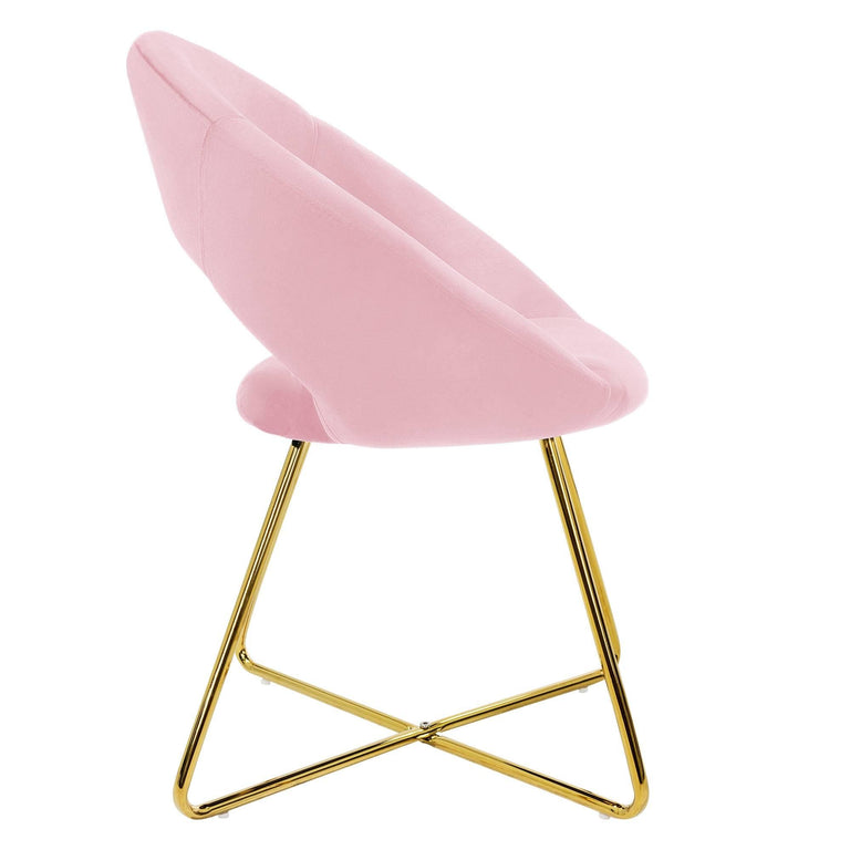 Set van 2 eetkamerstoelen Erna velvet