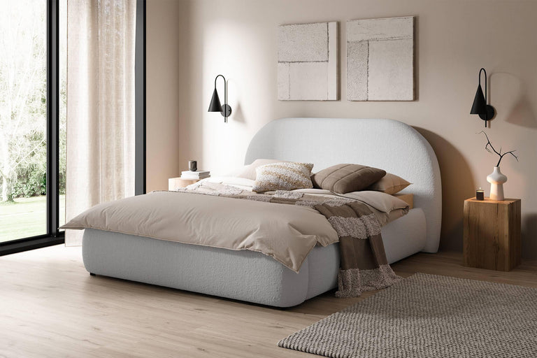 Bedframe Philipa bouclé 160 x 200 cm