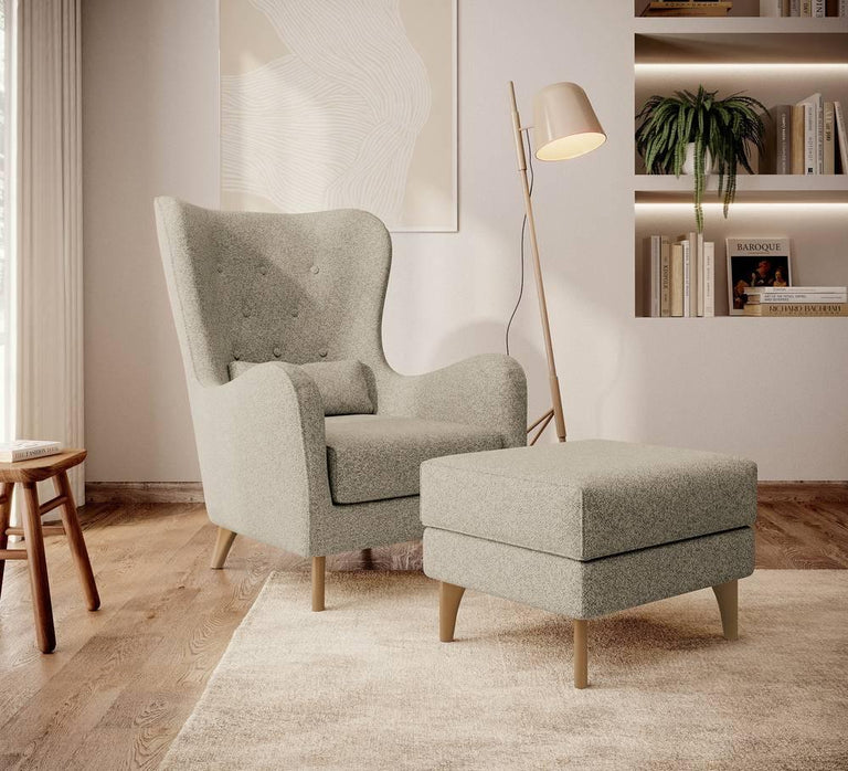 Fauteuil Casara bouclé