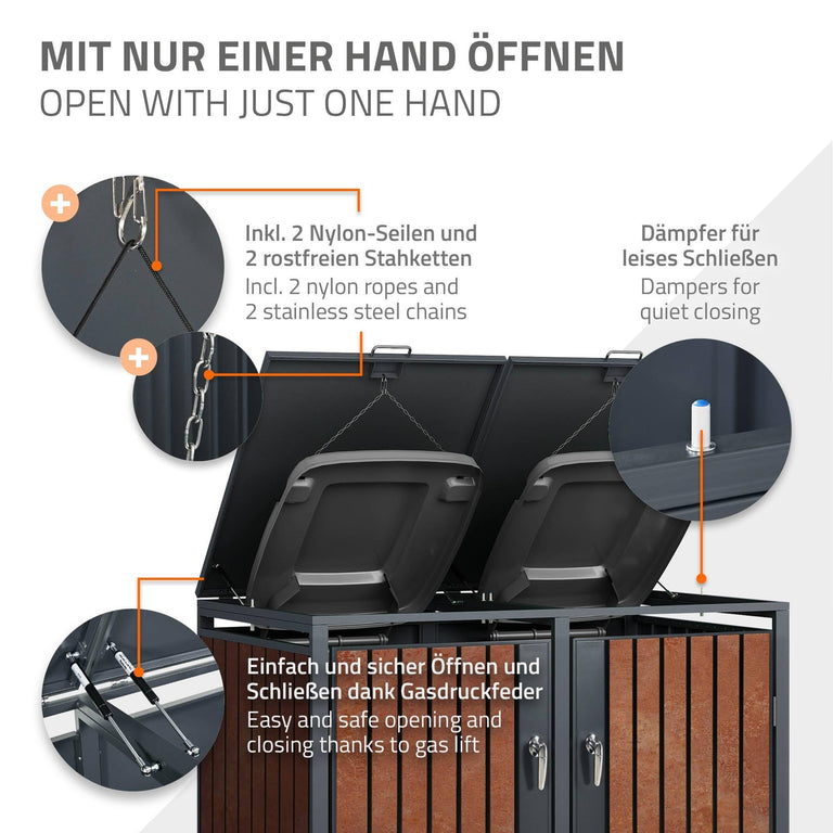 ml-design-afvalemmerhek-tonyvoor2 bakken-kastanjebruin-staal-tuingereedschap-tuin- balkon4