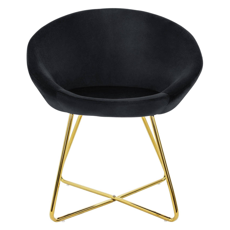 Set van 2 eetkamerstoelen Clair velvet