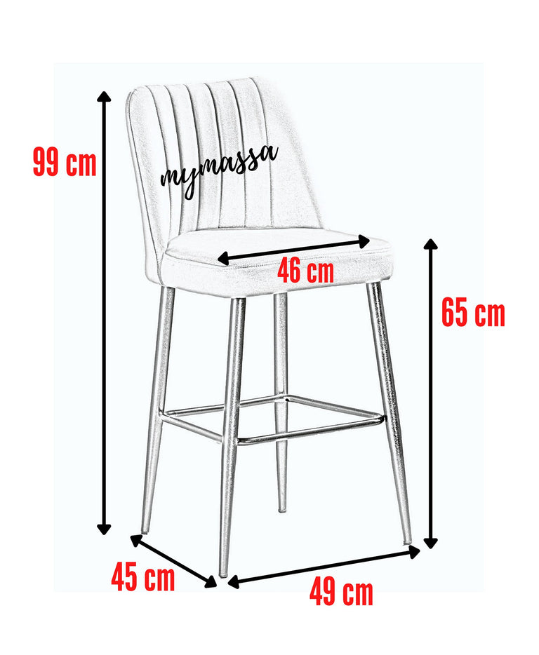 kalune design-set van 2 barstoelen katie-donkergrijs--polyester-stoelen & fauteuils-meubels3